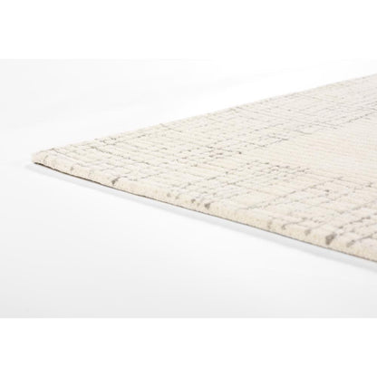 Contemporary Rectangle Area Rug, Ivory, 2' X 4'