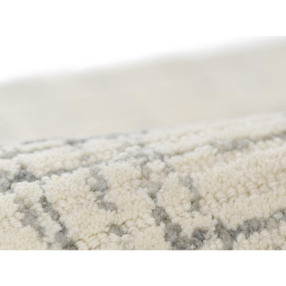 Contemporary Rectangle Area Rug, Ivory, 2' X 4'