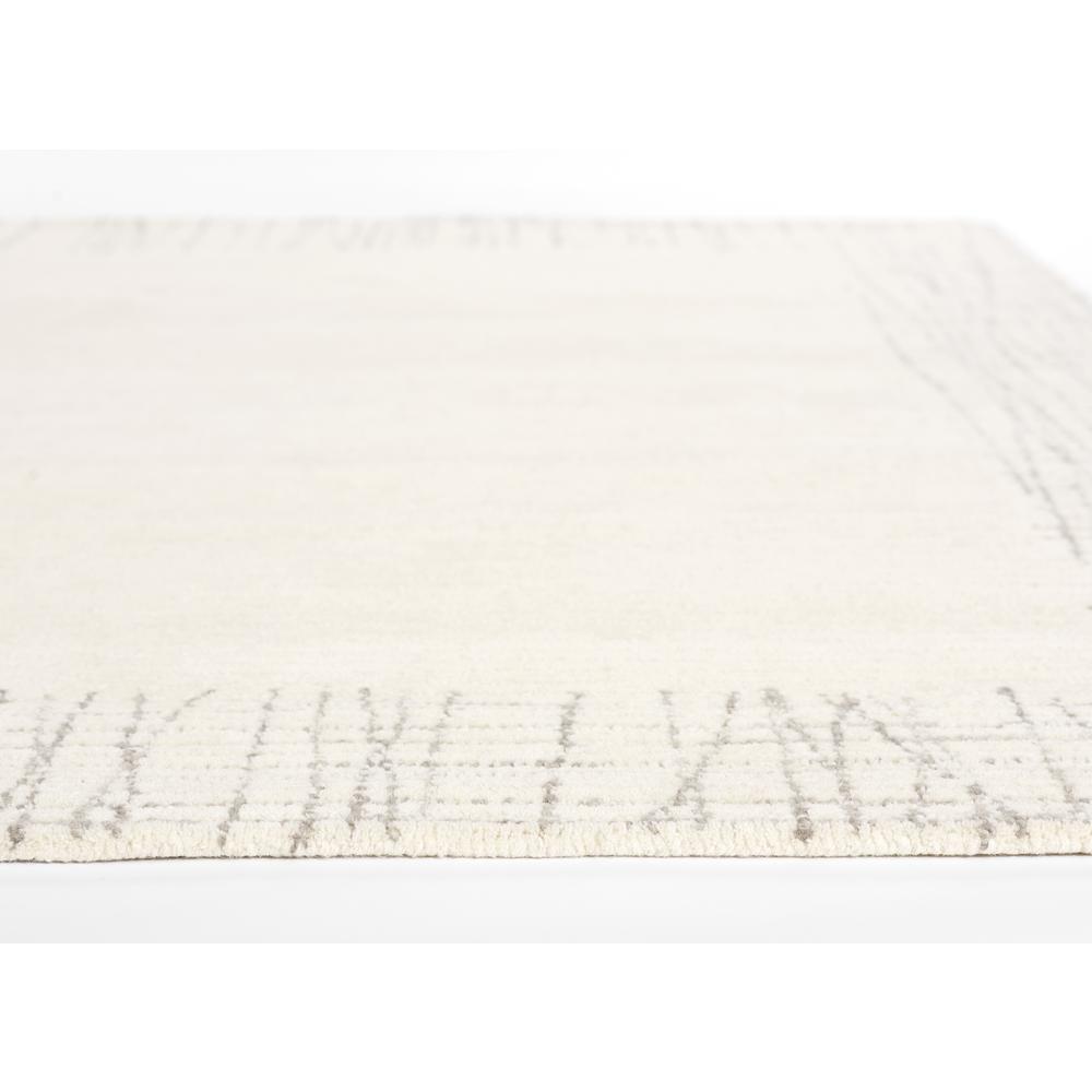 Contemporary Rectangle Area Rug, Ivory, 2' X 4'