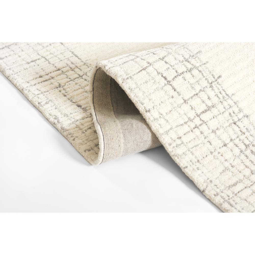 Contemporary Rectangle Area Rug, Ivory, 2' X 4'