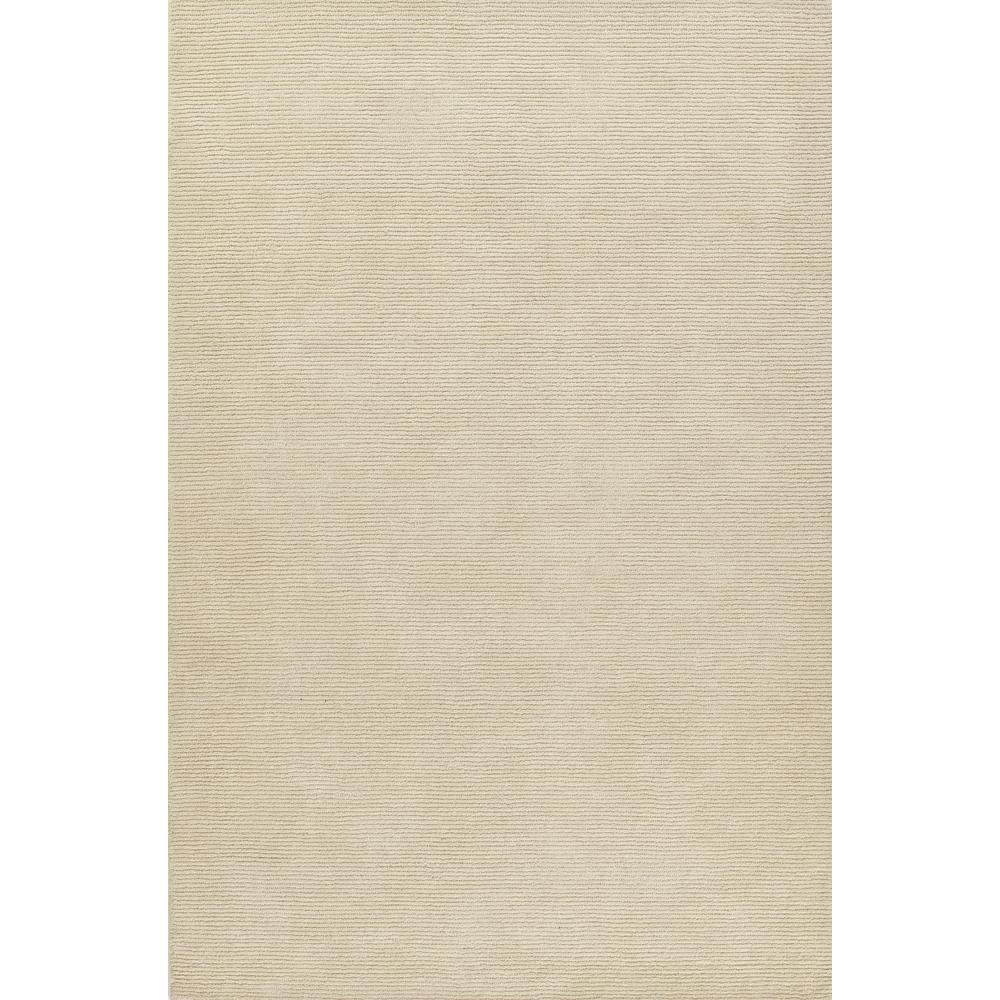 Contemporary Rectangle Area Rug, Ivory, 2' X 4'