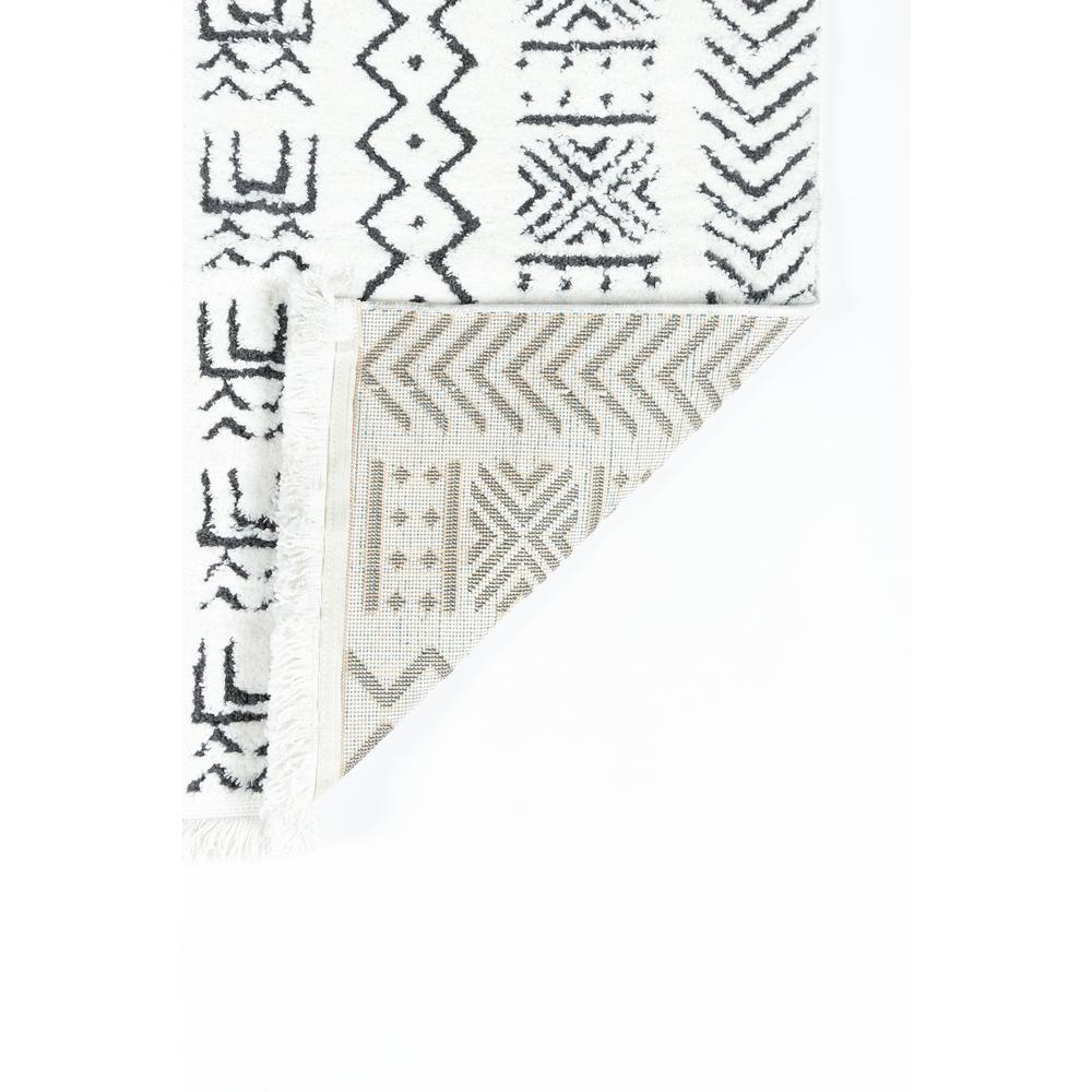 Modern Rectangle Area Rug, Ivory, 2' X 3'