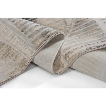Contemporary Rectangle Area Rug, Grey, 1'10" X 2'10"