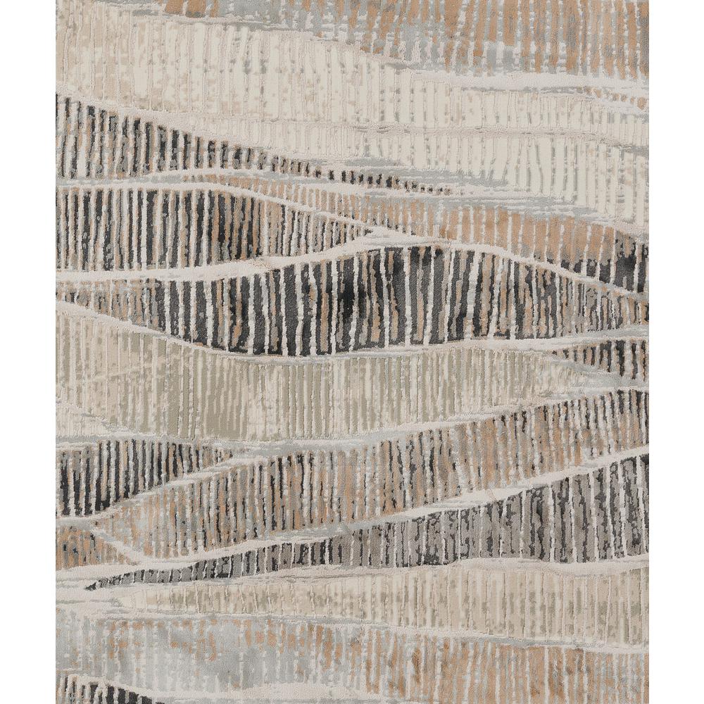 Contemporary Rectangle Area Rug, Grey, 1'10" X 2'10"