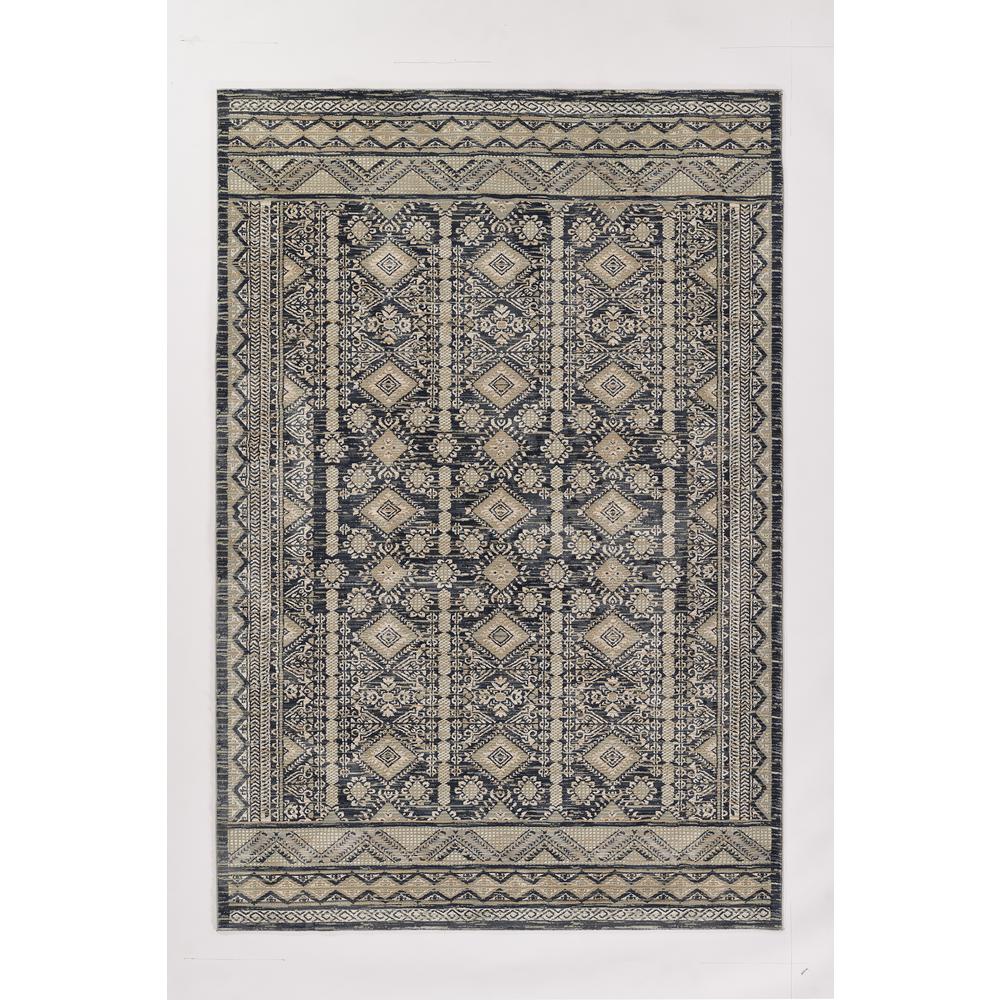 Southwestern Rectangle Area Rug, Charcoal, 1'10" X 2'10"