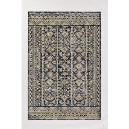 Southwestern Rectangle Area Rug, Charcoal, 1'10" X 2'10"