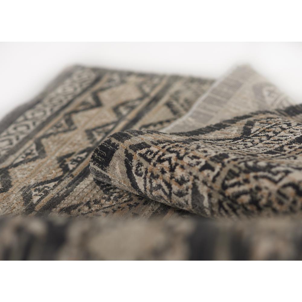 Southwestern Rectangle Area Rug, Charcoal, 1'10" X 2'10"