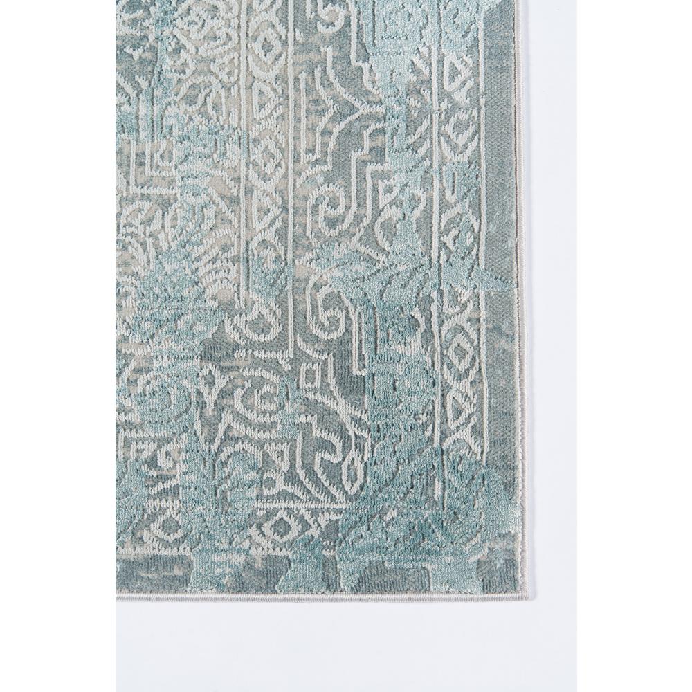 Traditional Rectangle Area Rug, Light Blue, 1'10" x 2'10"