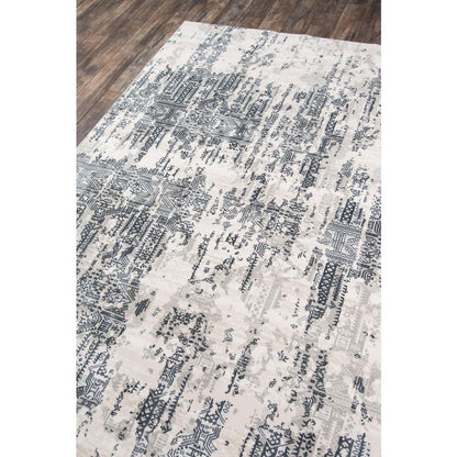 Traditional Rectangle Area Rug, Grey, 1'10" x 2'10"
