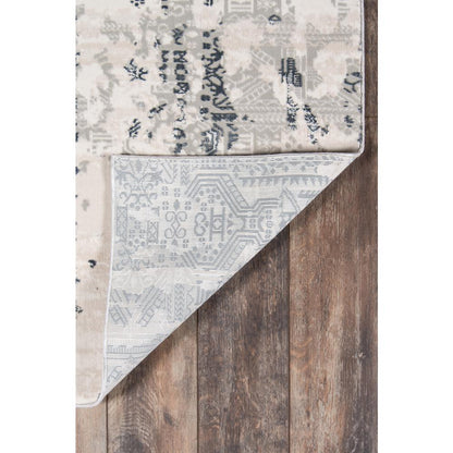 Traditional Rectangle Area Rug, Grey, 1'10" x 2'10"