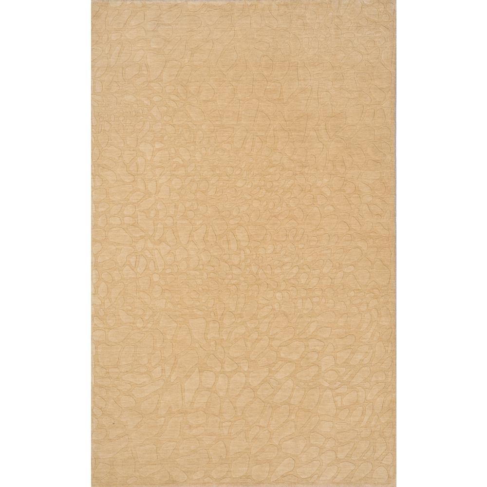 Contemporary Rectangle Area Rug, Beige, 3'6" X 5'6"
