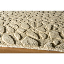 Contemporary Rectangle Area Rug, Beige, 3'6" X 5'6"