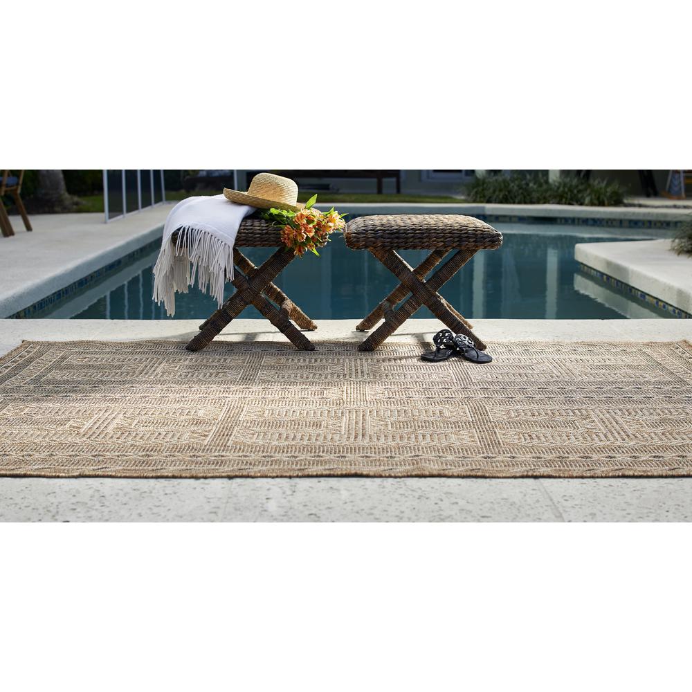 Transitional Rectangle Area Rug, Natural, 2' X 3'