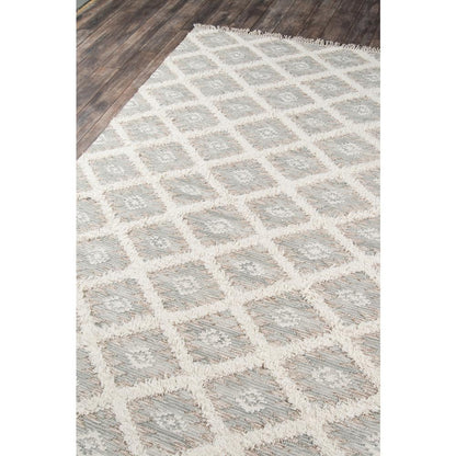 Contemporary Rectangle Area Rug, Grey, 2' X 3'