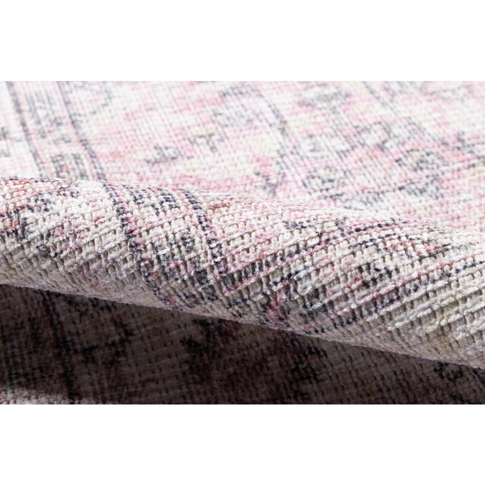 Traditional Rectangle Area Rug, Pink, 2' X 3'