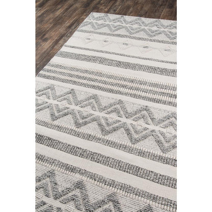 Contemporary Rectangle Area Rug, Ivory, 2' X 3'
