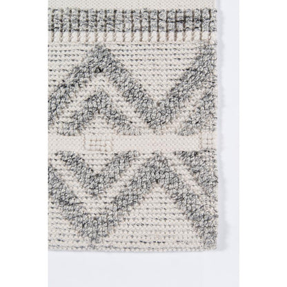 Contemporary Rectangle Area Rug, Ivory, 2' X 3'