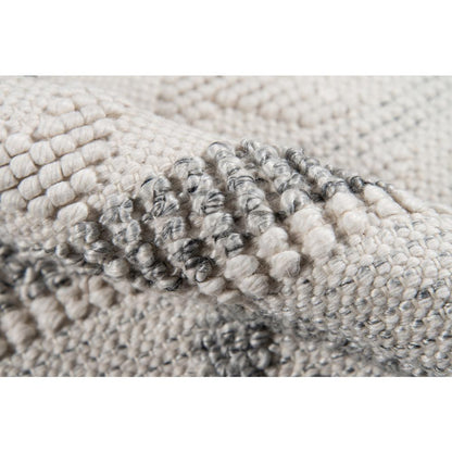 Contemporary Rectangle Area Rug, Ivory, 2' X 3'
