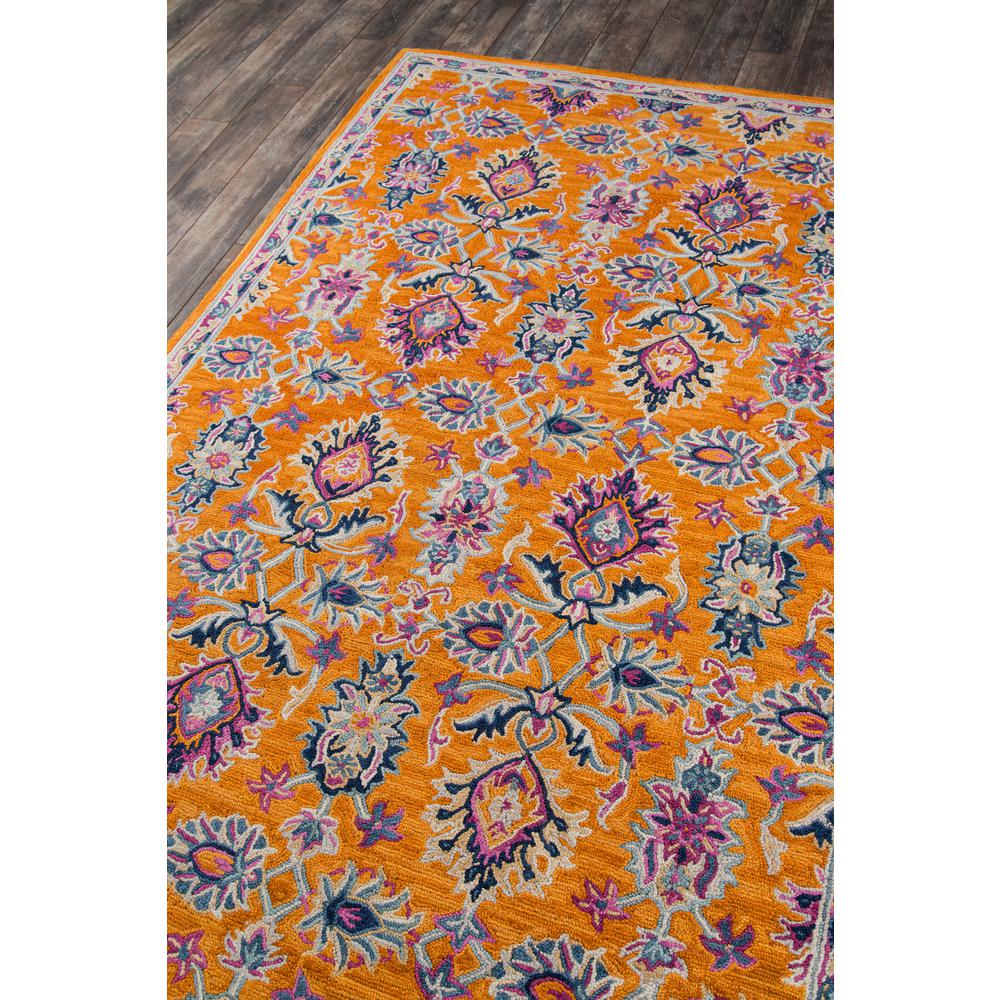 Traditional Rectangle Area Rug, Orange, 2' X 3'