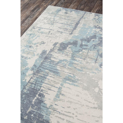 Casual Rectangle Area Rug, Blue, 2' X 3'