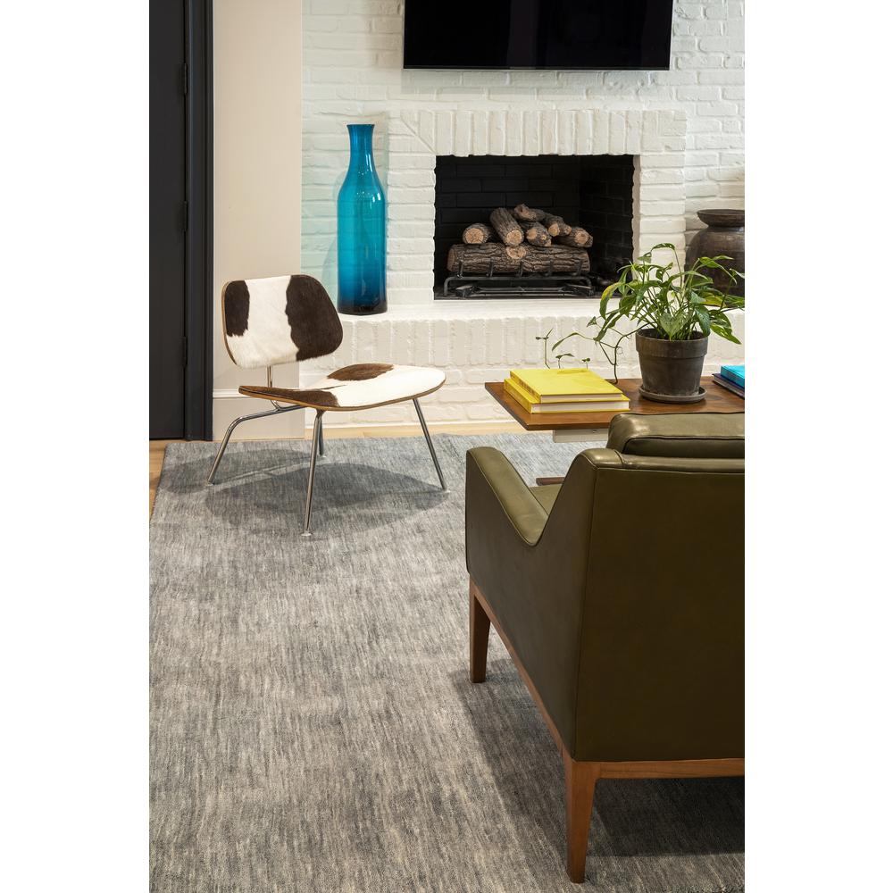 Contemporary Runner Area Rug, Blue, 2'3" X 8' Runner