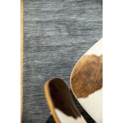 Contemporary Runner Area Rug, Blue, 2'3" X 8' Runner
