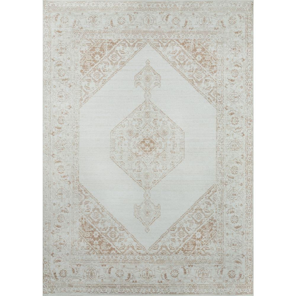 Traditional Rectangle Area Rug, Brown, 2' X 3'