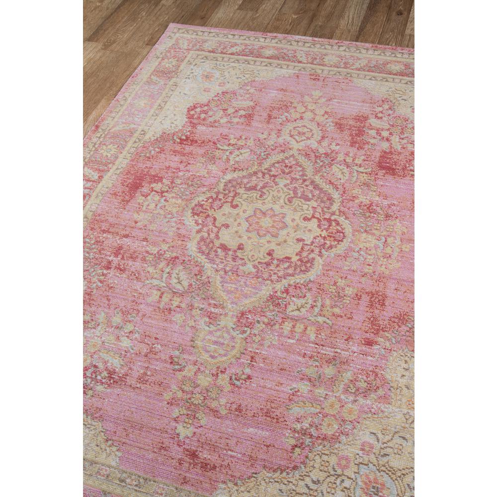 Traditional Rectangle Area Rug, Pink, 2' X 3'
