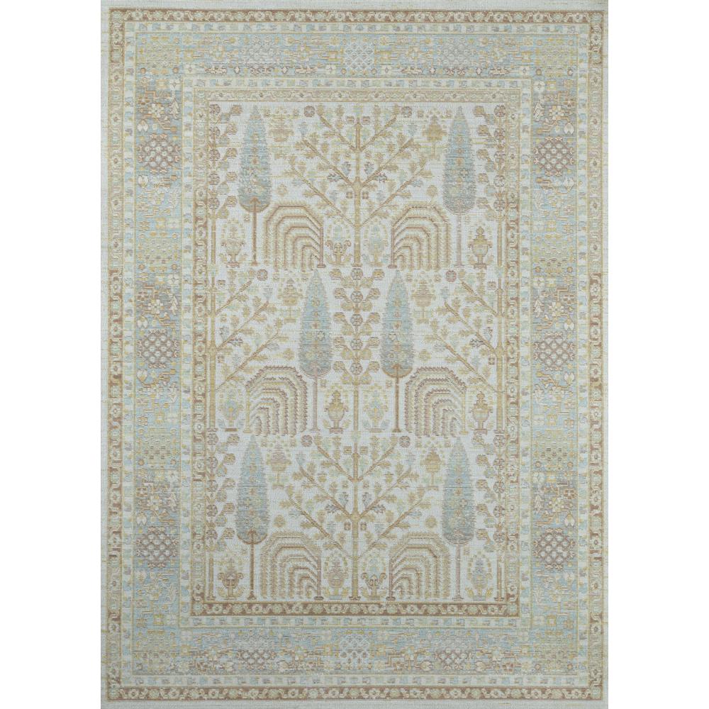 Traditional Rectangle Area Rug, Ivory, 2' X 3'