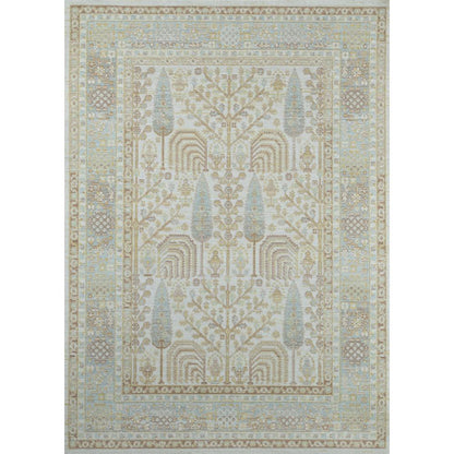 Traditional Rectangle Area Rug, Ivory, 2' X 3'