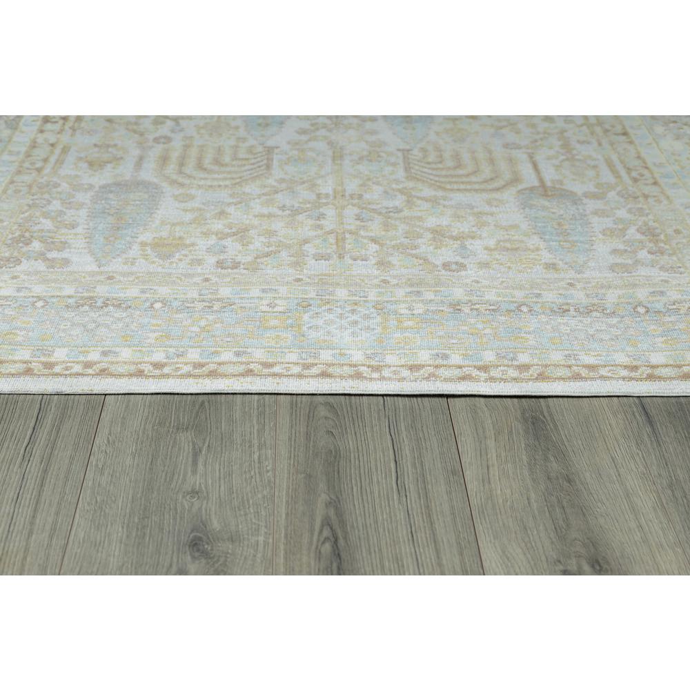 Traditional Rectangle Area Rug, Ivory, 5'3" X 7'3"