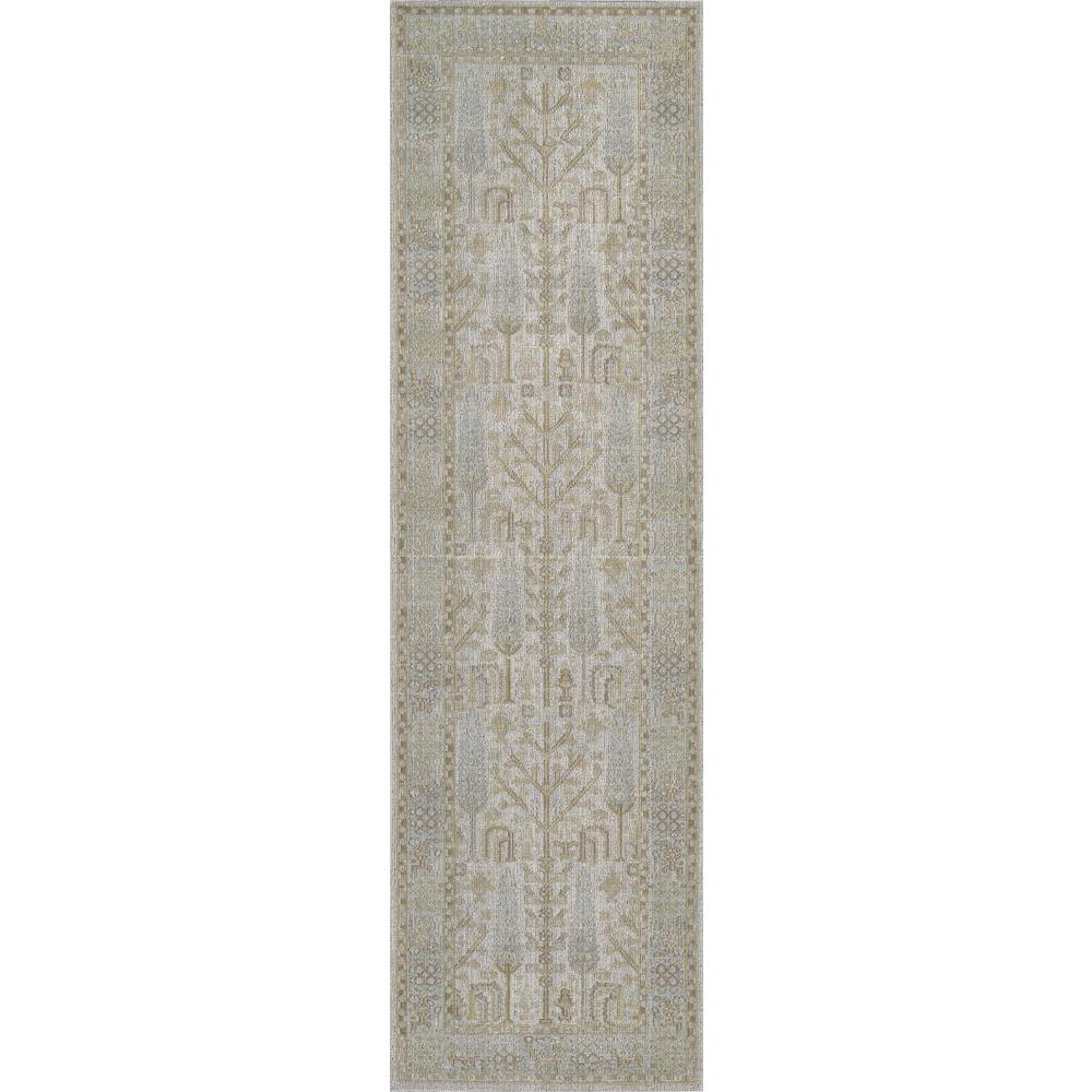 Traditional Rectangle Area Rug, Ivory, 5'3" X 7'3"