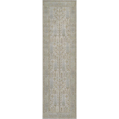 Traditional Rectangle Area Rug, Ivory, 5'3" X 7'3"
