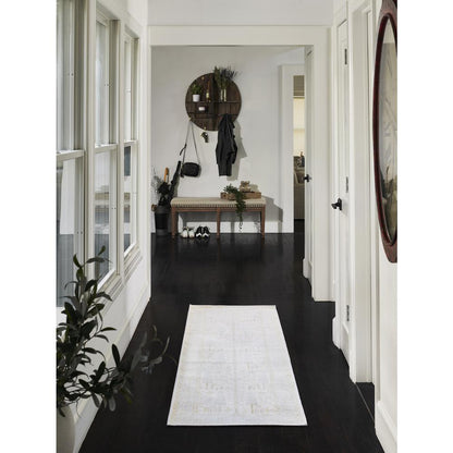Traditional Rectangle Area Rug, Ivory, 5'3" X 7'3"
