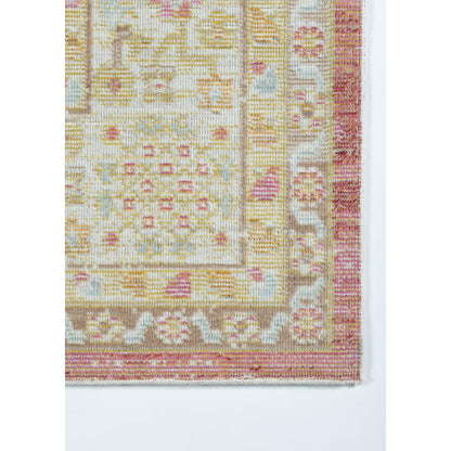 Traditional Rectangle Area Rug, Pink, 2' X 3'