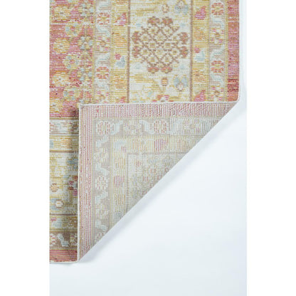 Traditional Rectangle Area Rug, Pink, 2' X 3'