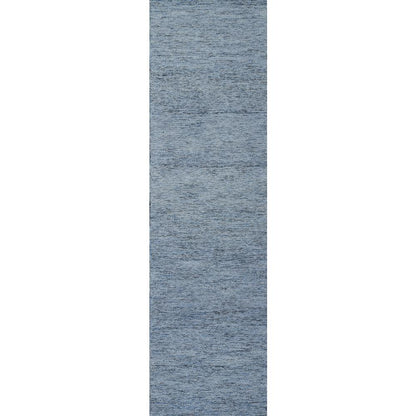 Contemporary Rectangle Area Rug, Denim, 9' X 12'