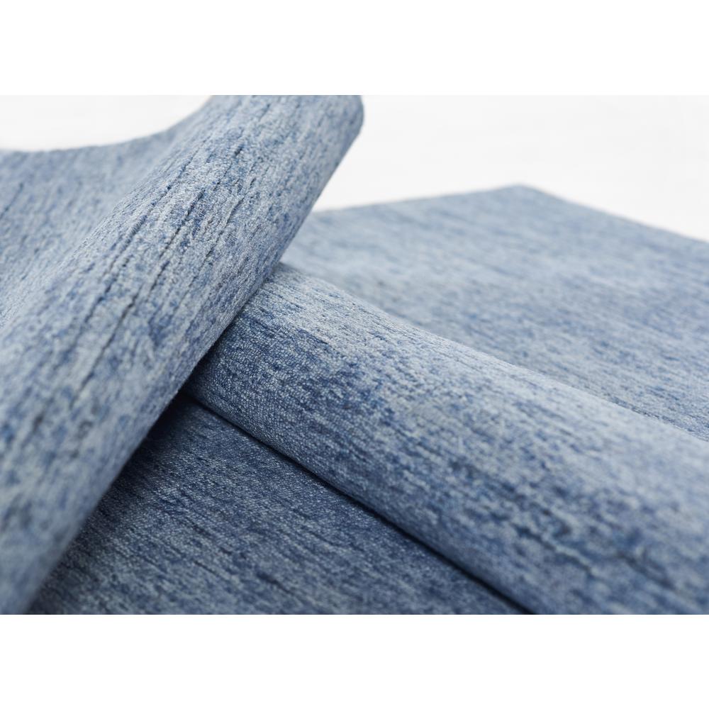 Contemporary Rectangle Area Rug, Denim, 9' X 12'