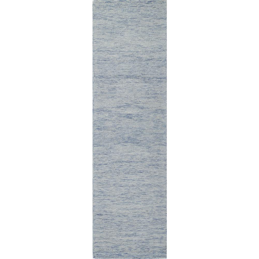 Contemporary Rectangle Area Rug, Light Blue, 9' X 12'
