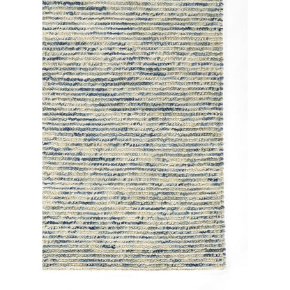 Contemporary Rectangle Area Rug, Blue, 2' X 3'