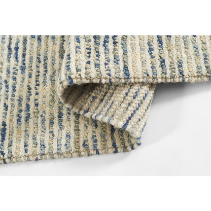 Contemporary Rectangle Area Rug, Blue, 2' X 3'