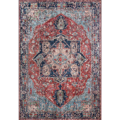 Traditional Rectangle Area Rug, Multi, 8' X 10'