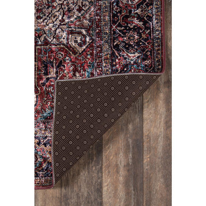 Traditional Rectangle Area Rug, Burgundy, 8' X 10'