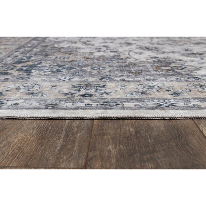 Traditional Rectangle Area Rug, Grey, 8' X 10'