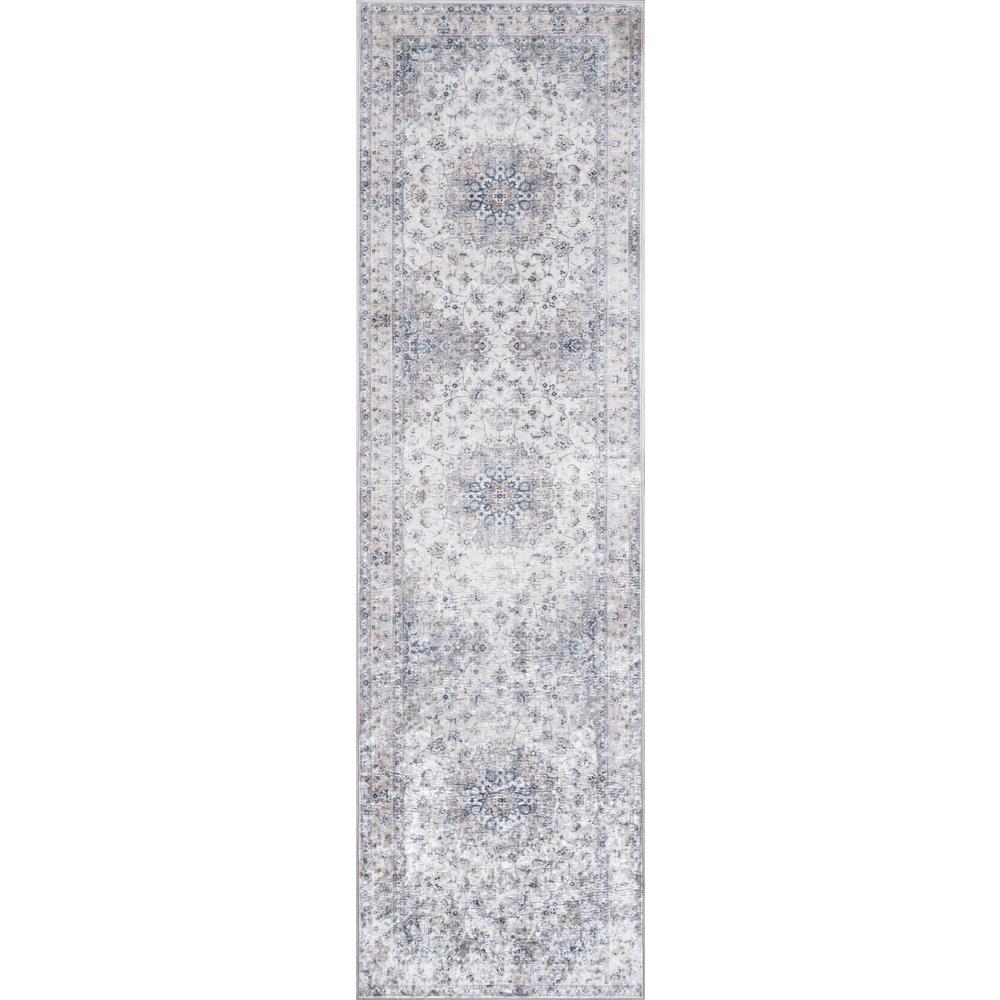 Traditional Rectangle Area Rug, Grey, 8' X 10'