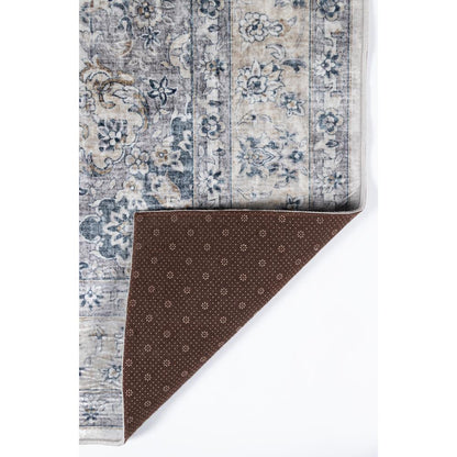 Traditional Rectangle Area Rug, Grey, 8' X 10'