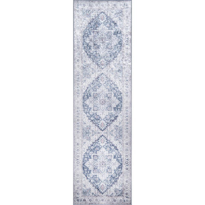 Traditional Rectangle Area Rug, Grey, 8' X 10'