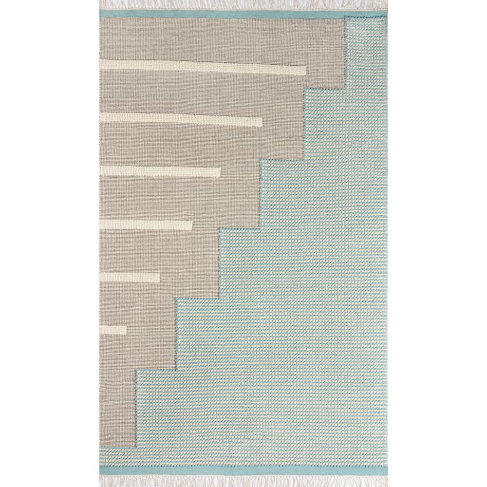 Contemporary Rectangle Area Rug, Blue, 2' X 3'