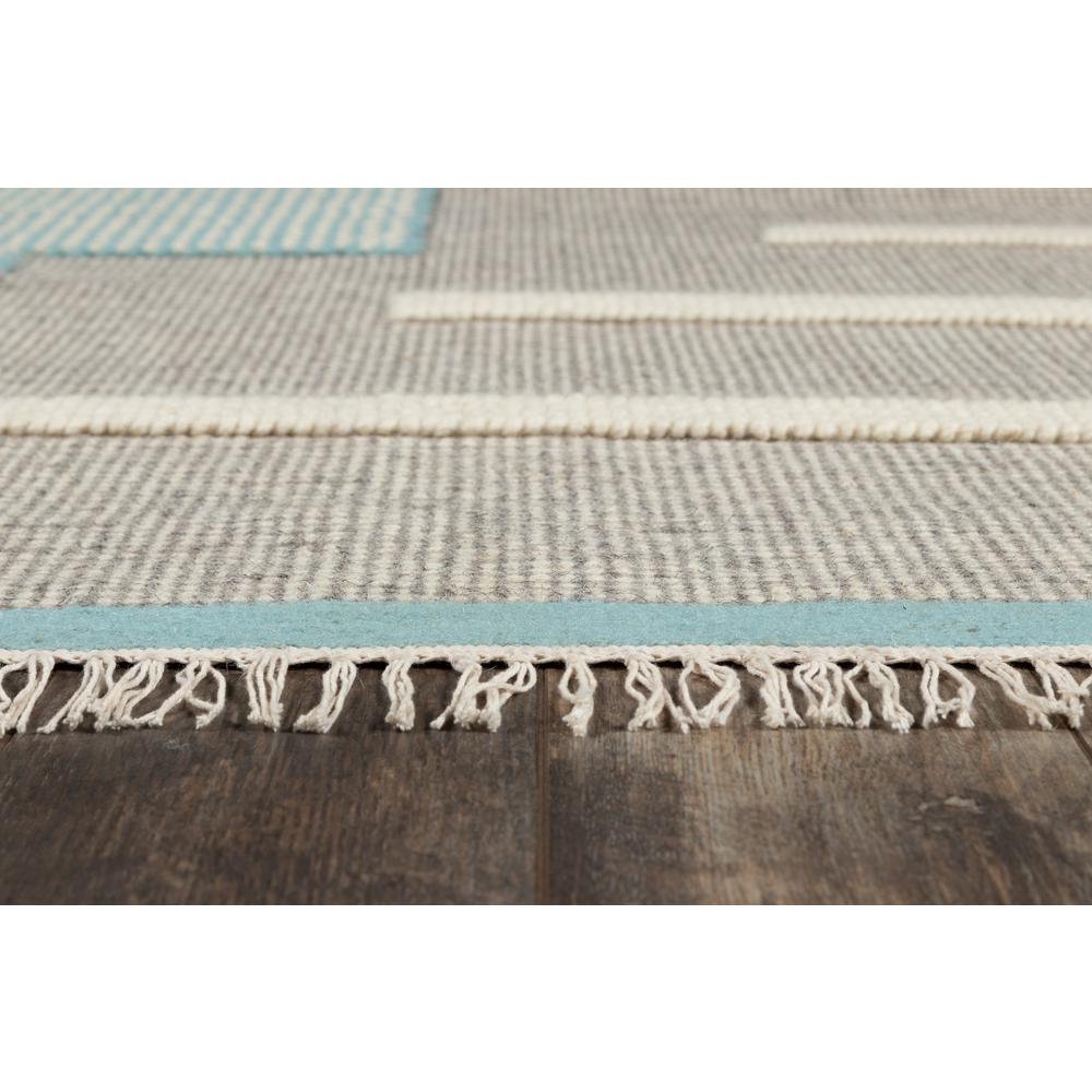 Contemporary Rectangle Area Rug, Blue, 2' X 3'