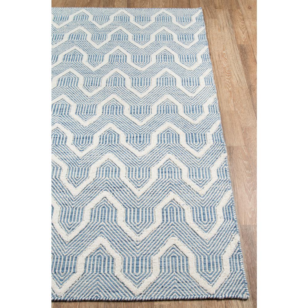 Contemporary Rectangle Area Rug, Blue, 2' X 3'